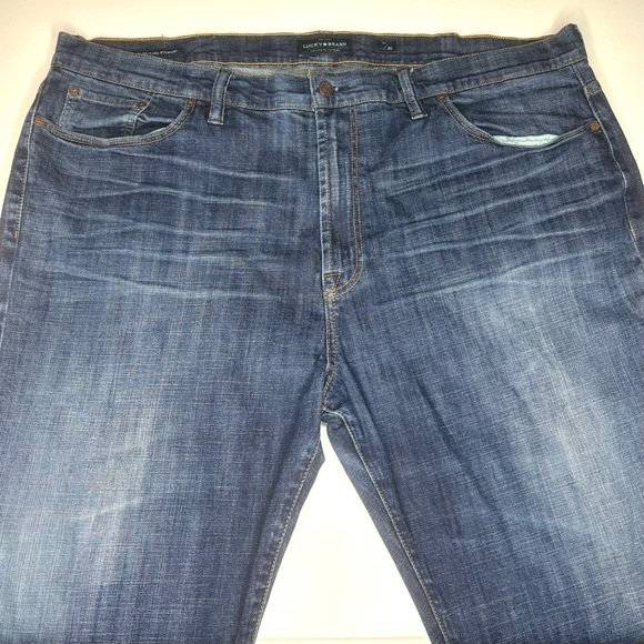 Lot of 2 - Lucky Brand Jeans Mens 46x30 - Athletic Fit and 181 Relaxed Straight - Picture 7 of 11